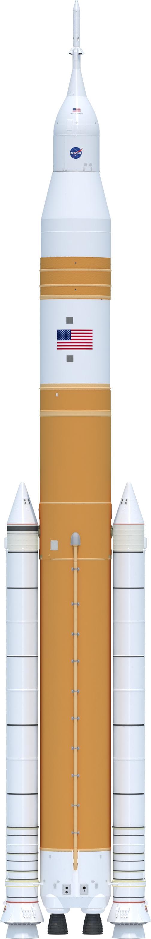 NASA’s Evolved SLS Block 1B Crew Rocket Illustration - Outer Mold Line