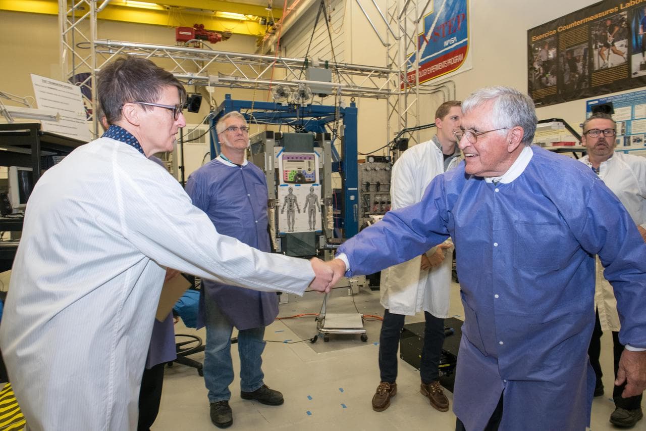 Visit by Dr. Harrison H. Schmitt, Apollo 17 Astronaut