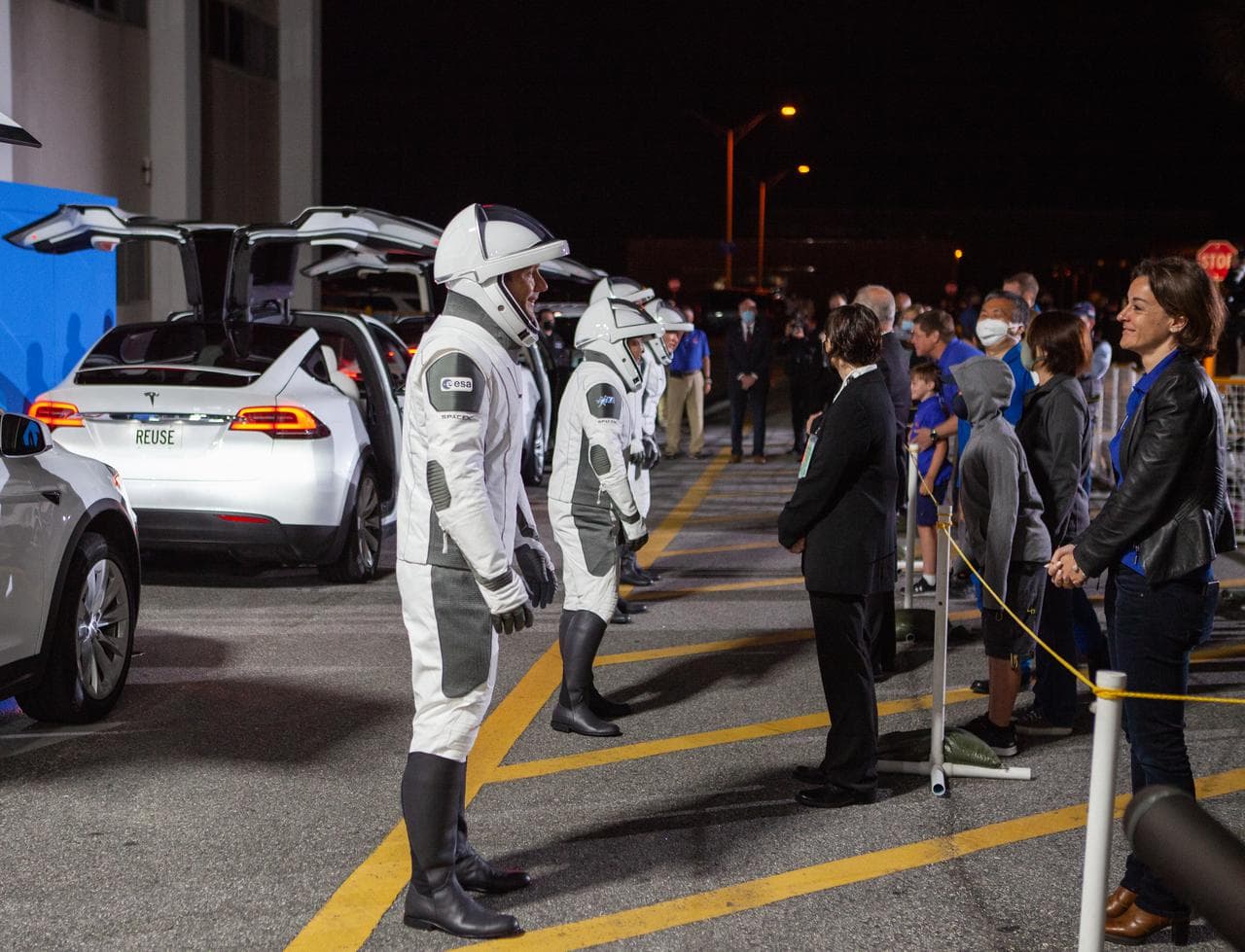 SpaceX Crew-2 Astronaut Walk-Out