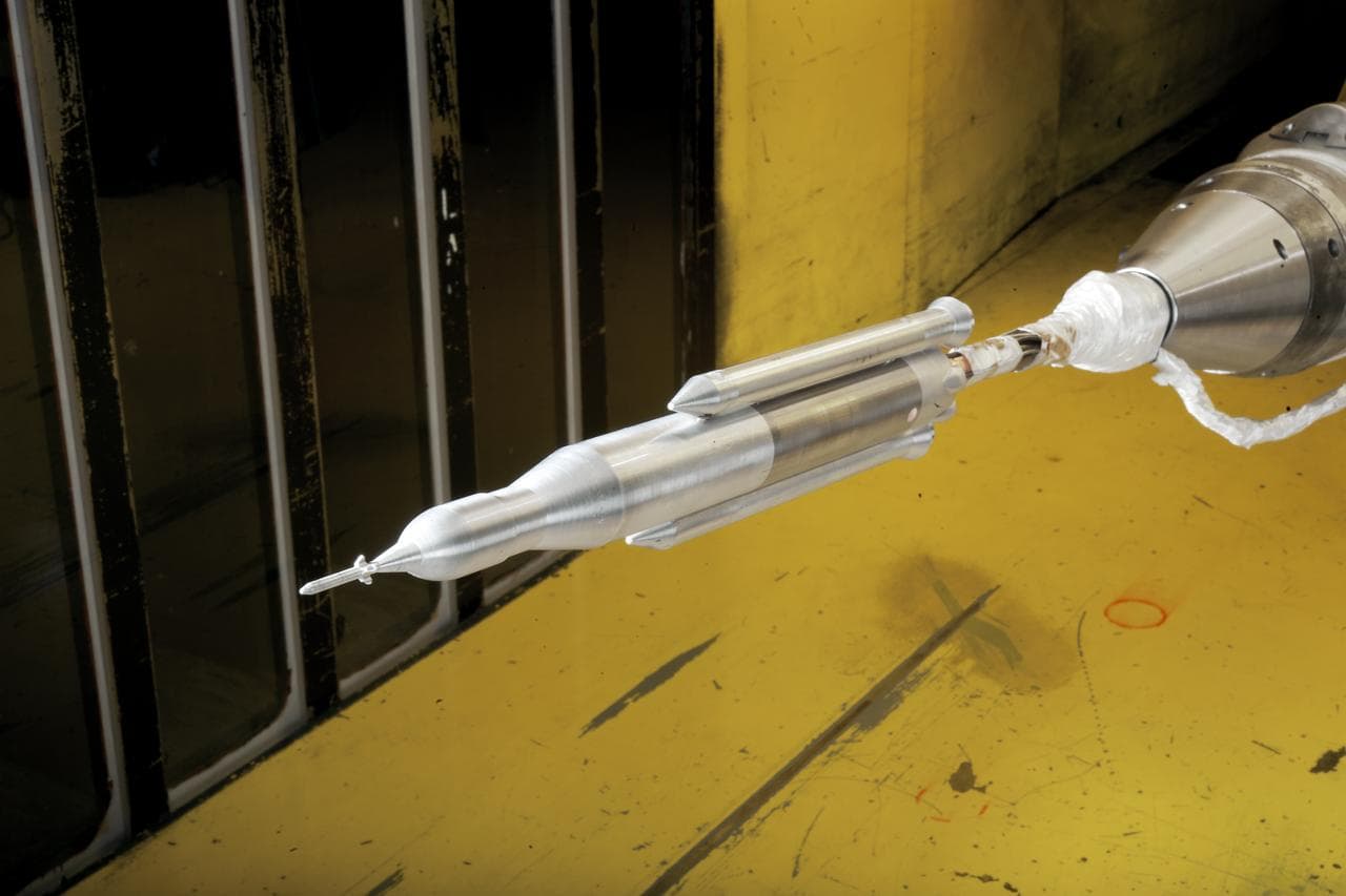 0.4 Percent Scale Space Launch System Wind Tunnel Test 