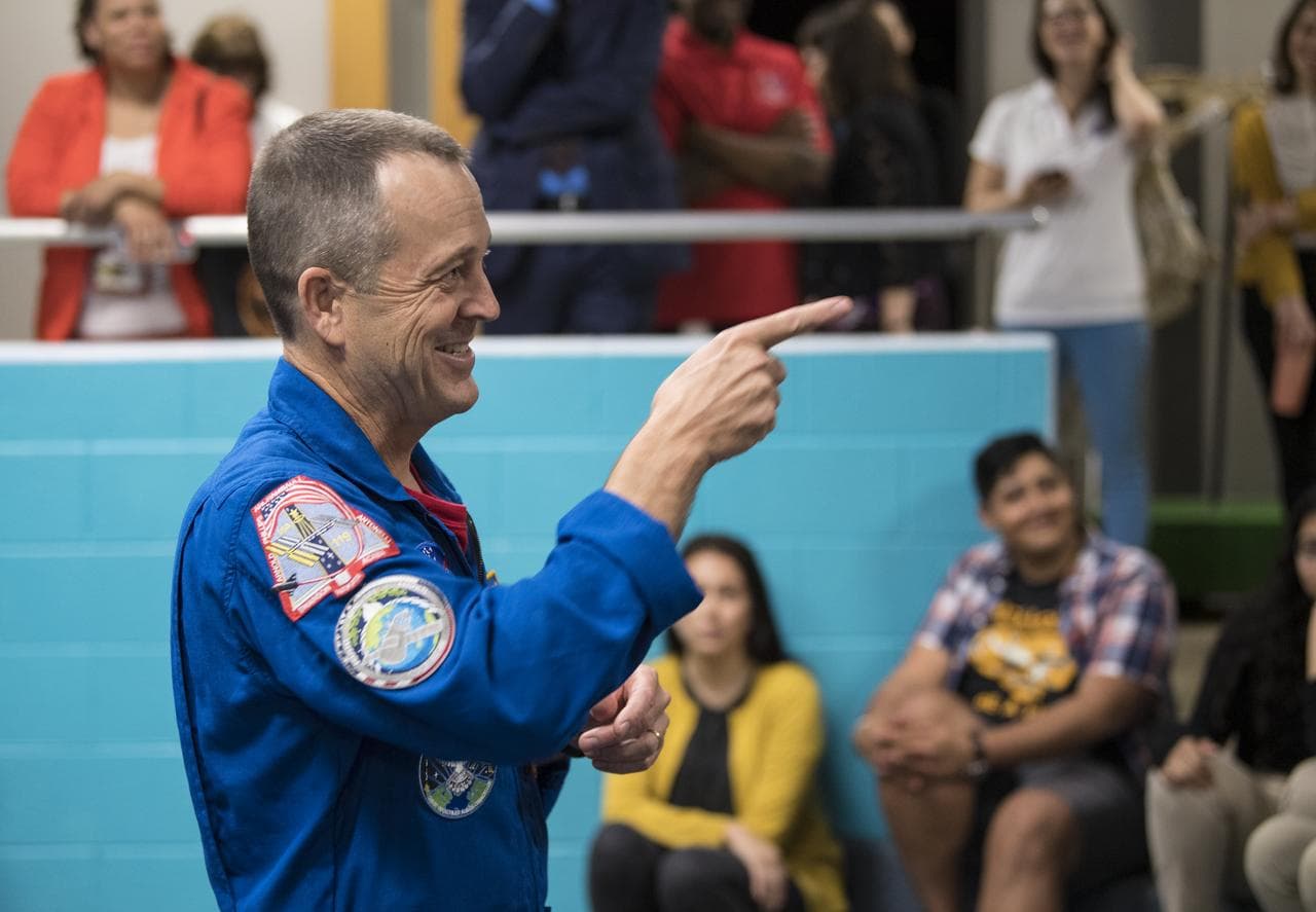 Astronaut Ricky Arnold at Challenger Center