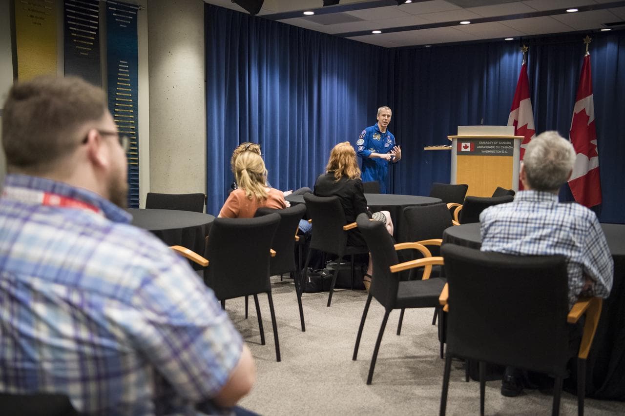 Astronaut Drew Feustel Visits Canadian Embassy