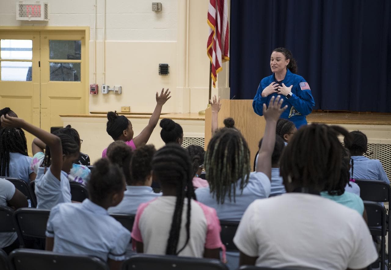 Astronaut Serena Auñón-Chancellor at Excel Academy