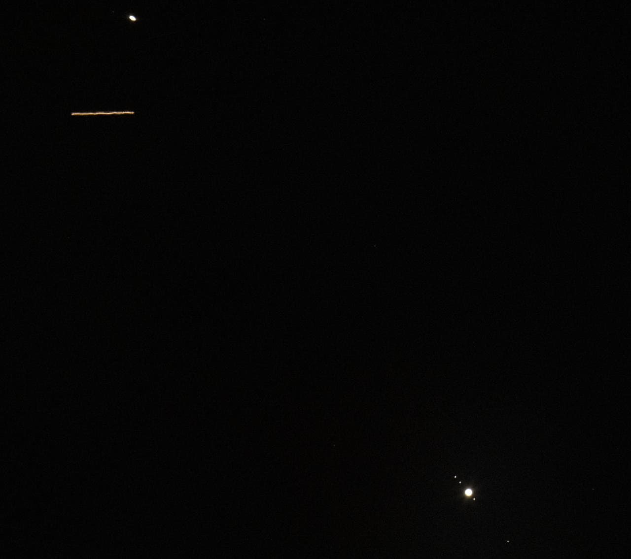 ISS Passes Between Saturn and Jupiter