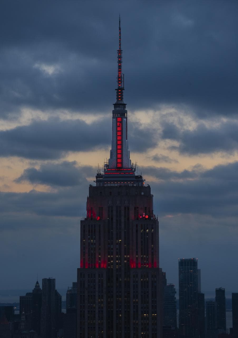 Empire State Illuminated for Mars Perseverance