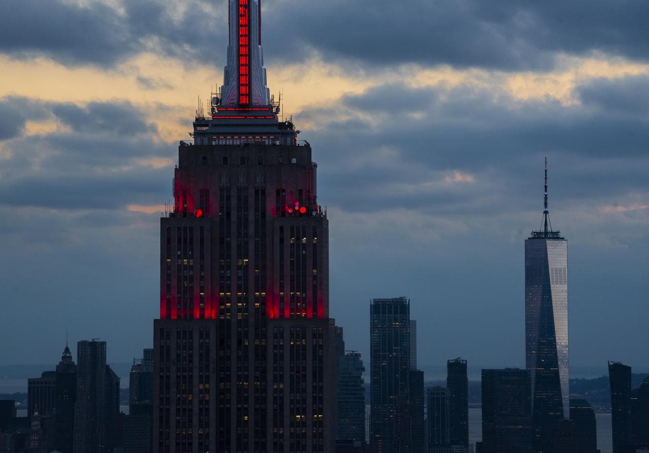 Empire State Illuminated for Mars Perseverance