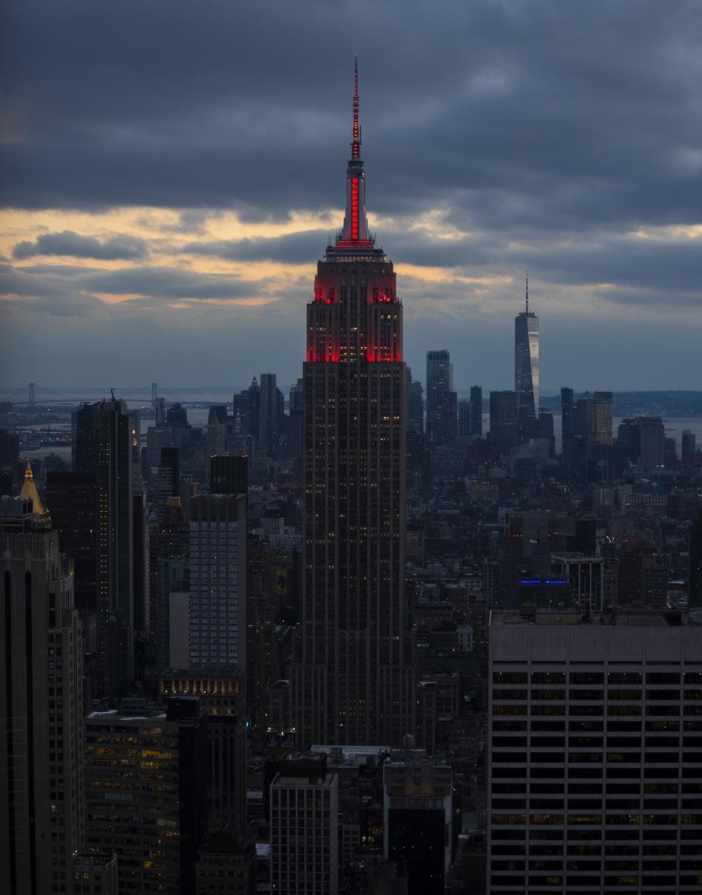Empire State Illuminated for Mars Perseverance