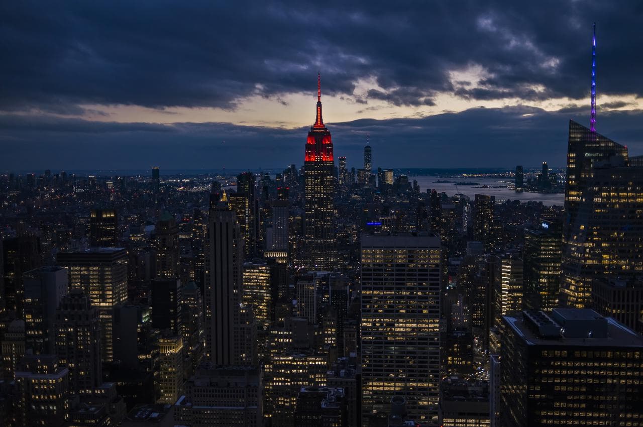 Empire State Illuminated for Mars Perseverance