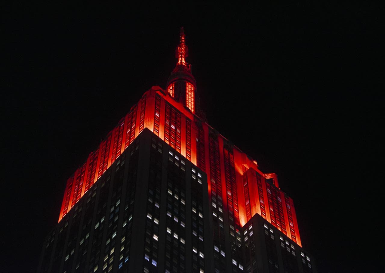 Empire State Illuminated for Mars Perseverance