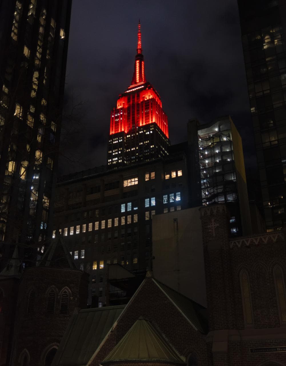 Empire State Illuminated for Mars Perseverance
