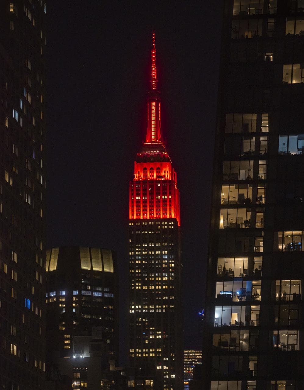 Empire State Illuminated for Mars Perseverance