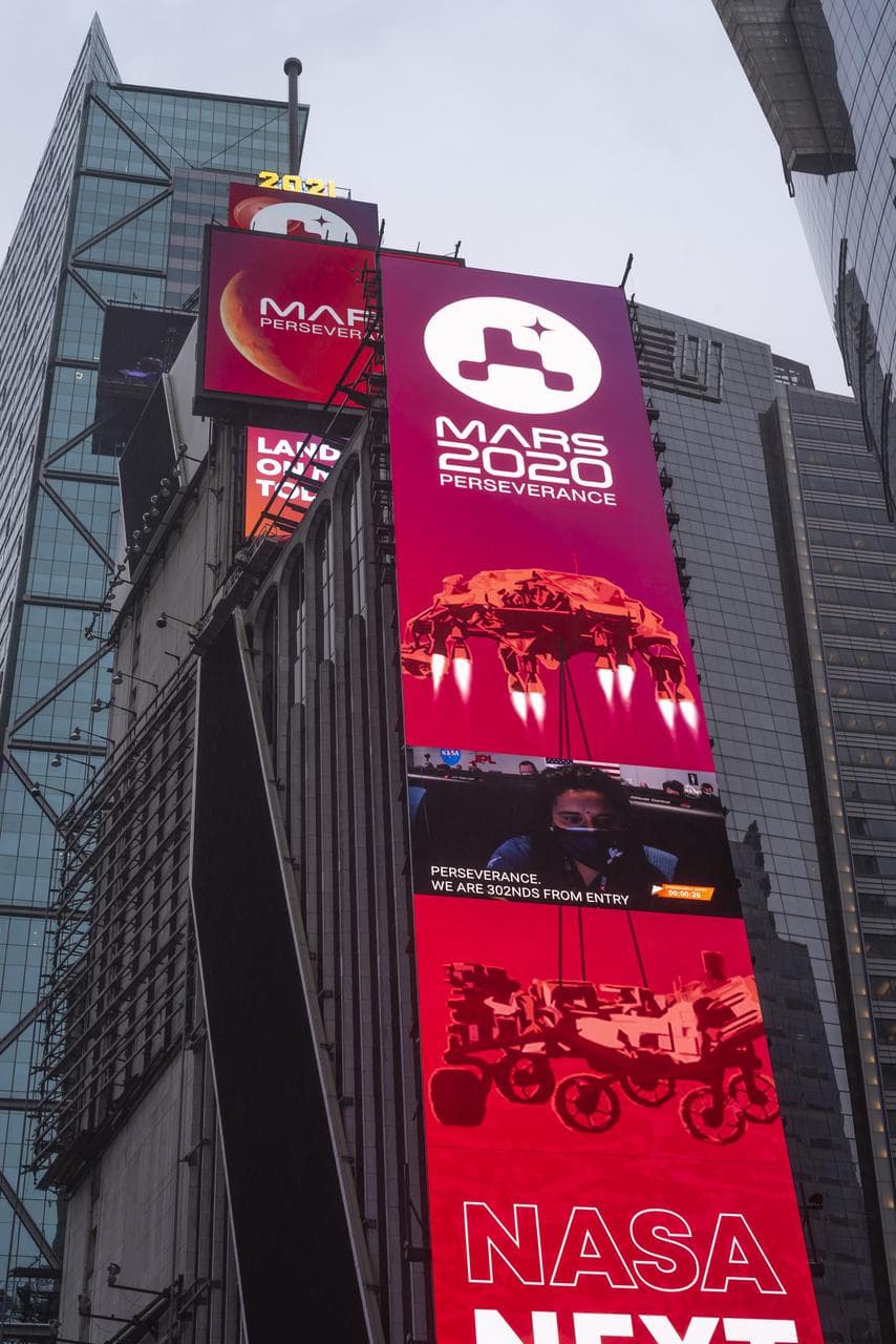 NASA Mars Perseverance Live at One Times Square