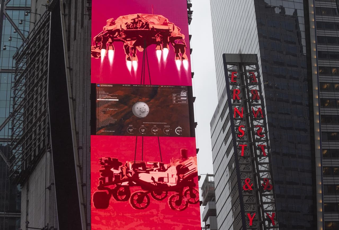 NASA Mars Perseverance Live at One Times Square