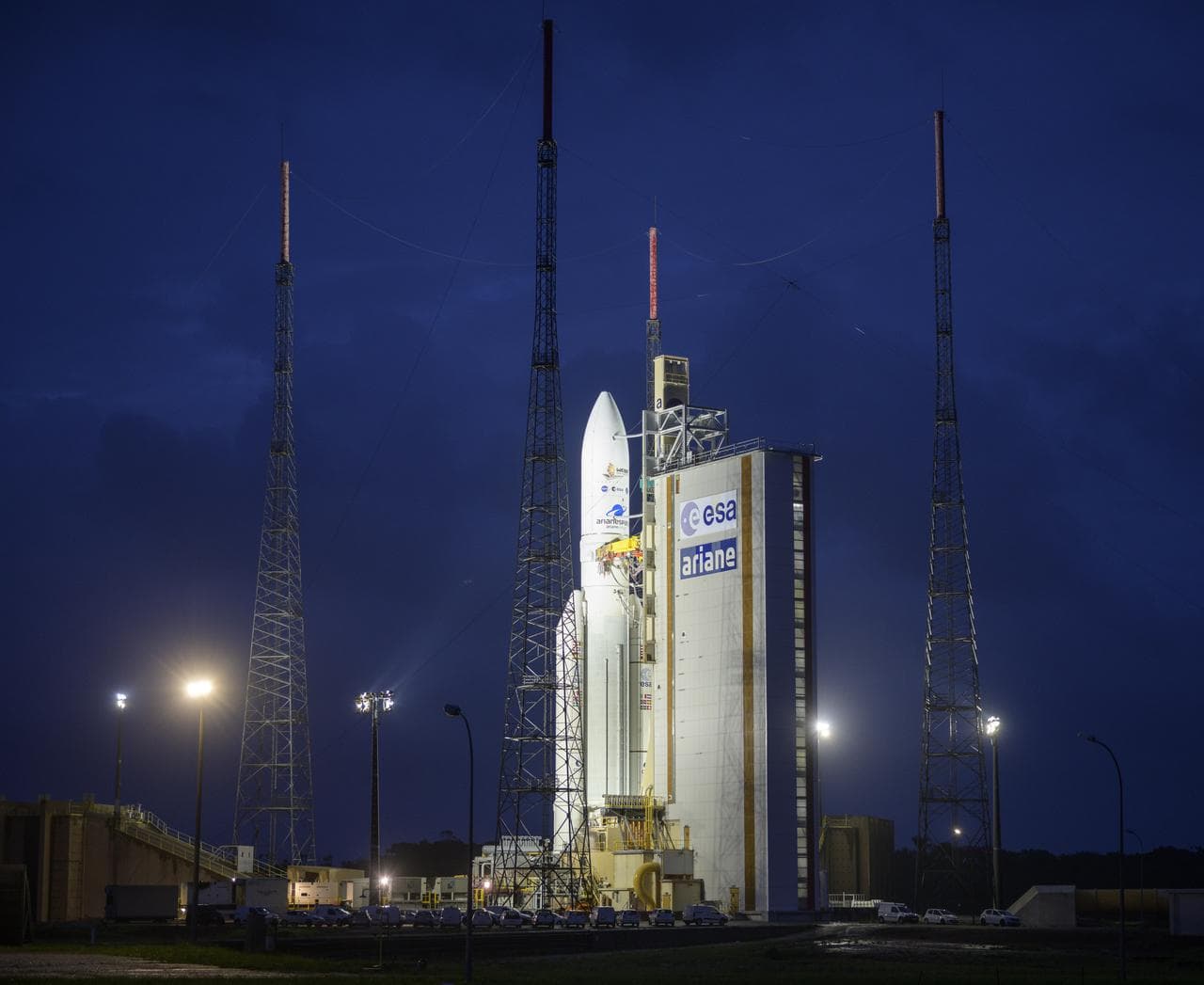 Ariane 5 with James Webb Space Telescope Prelaunch