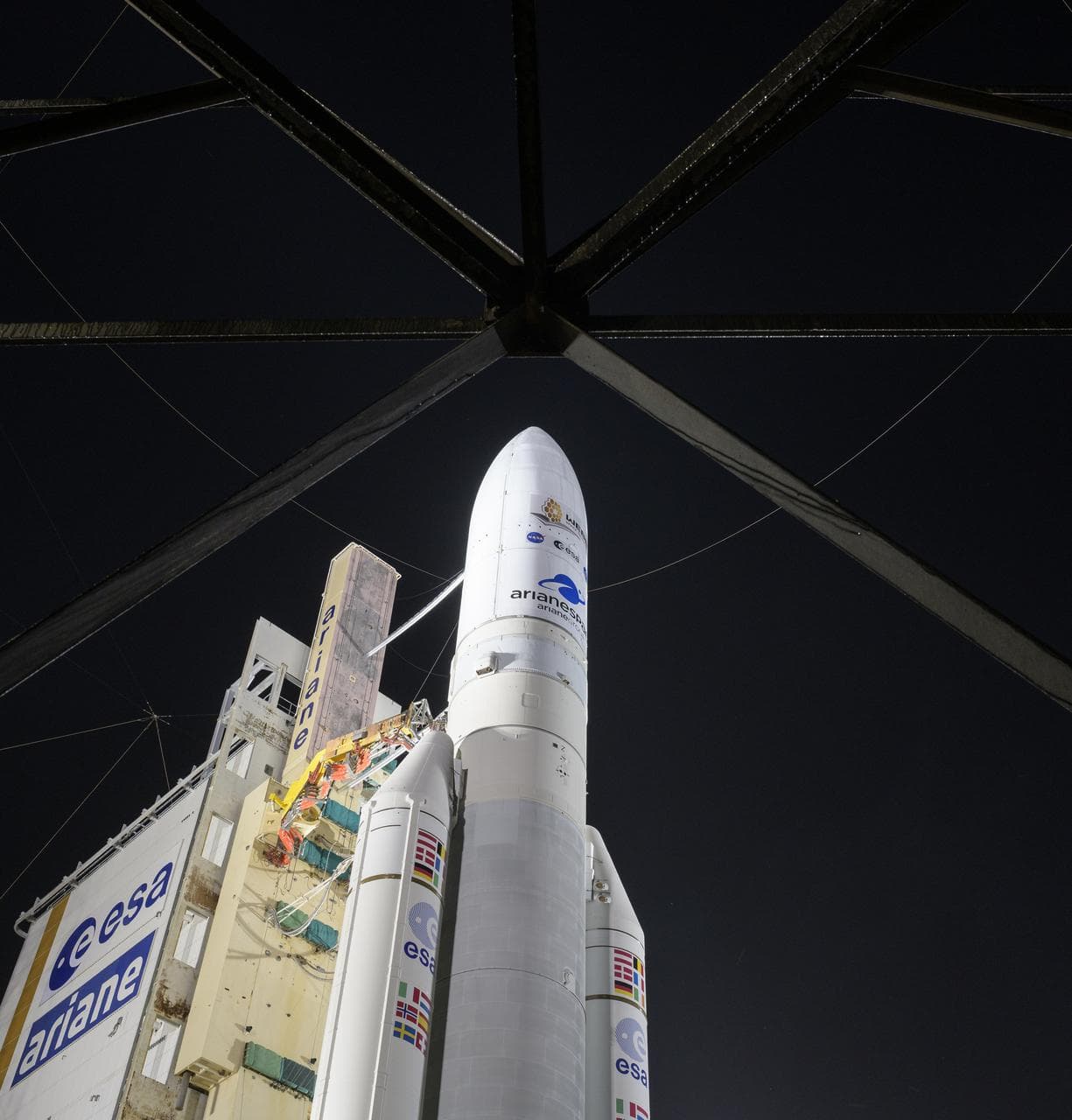 Ariane 5 with James Webb Space Telescope Prelaunch