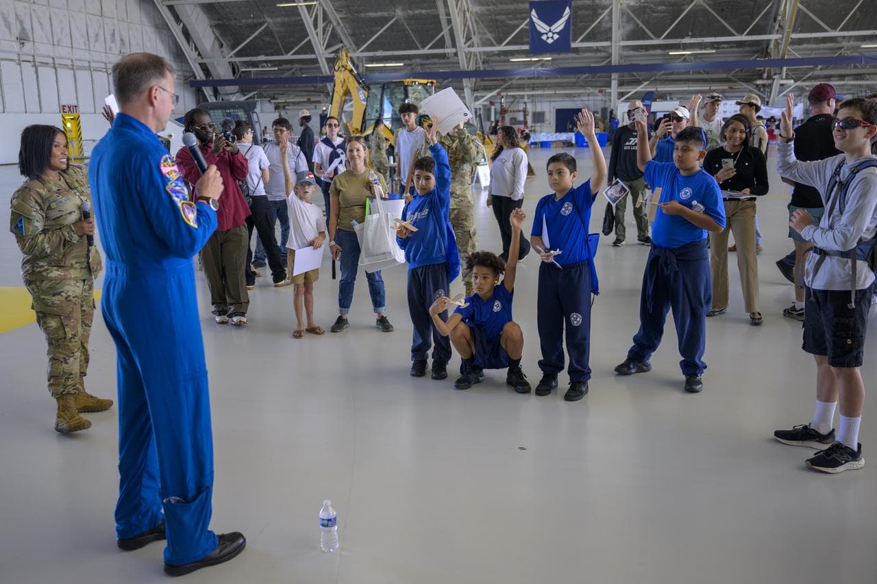 Astronaut Nick Hague Attends Joint Base Andrews Air Show