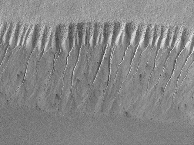 Evidence for Recent Liquid Water on Mars: Gullies at 70°S in Polar Pit Walls