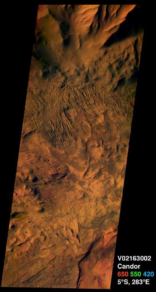 Candor Chasma on Mars, in Color