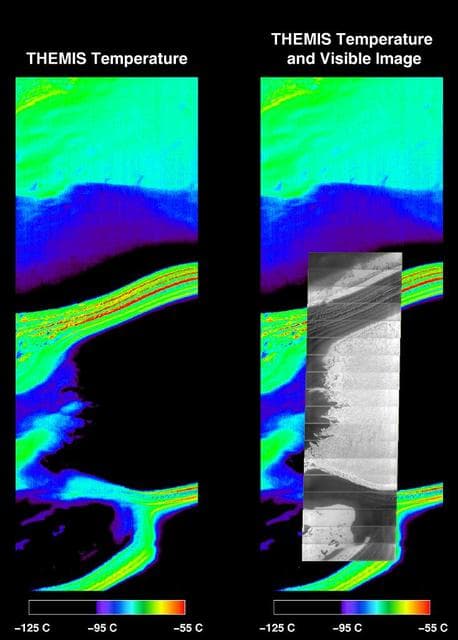 Mars South Polar Cap in Summer