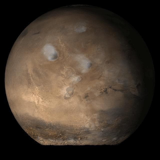 Mars at Ls 79°: Tharsis
