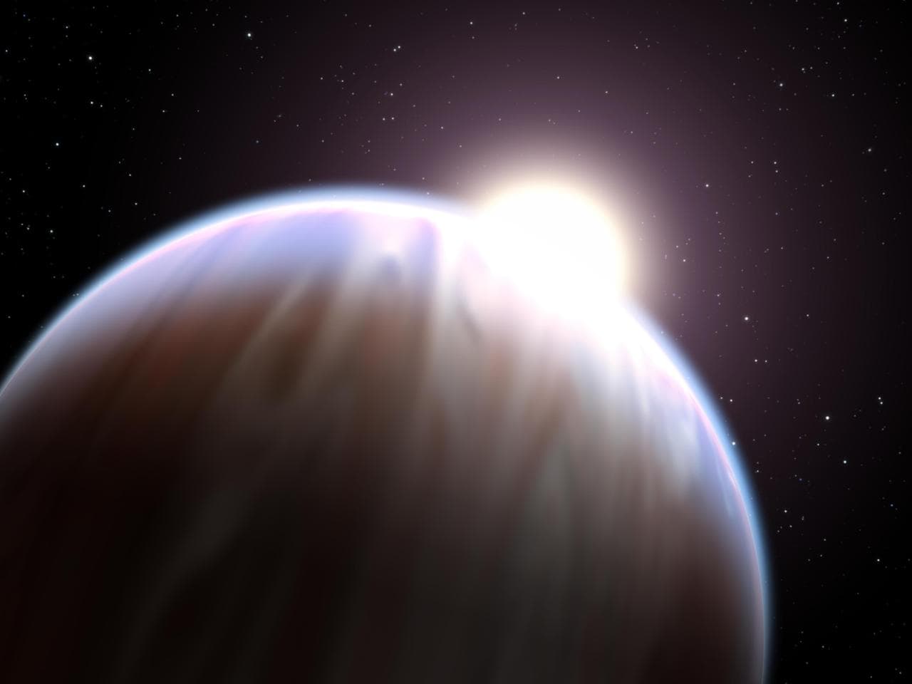Astronomers Detect First Organic Molecule on an Exoplanet Artist Concept
