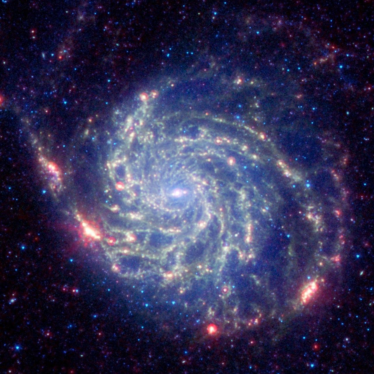 Spitzer Space Telescope View of Galaxy Messier 101