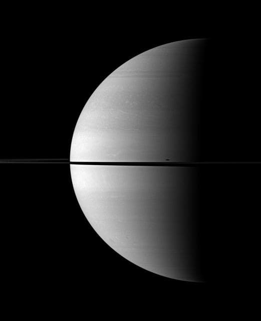 Mimas Stretched Shadow