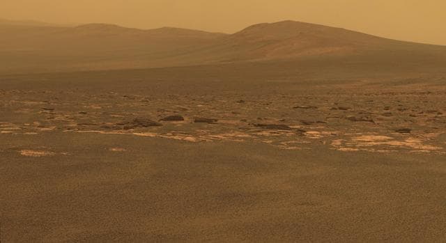 West Rim of Endeavour Crater on Mars