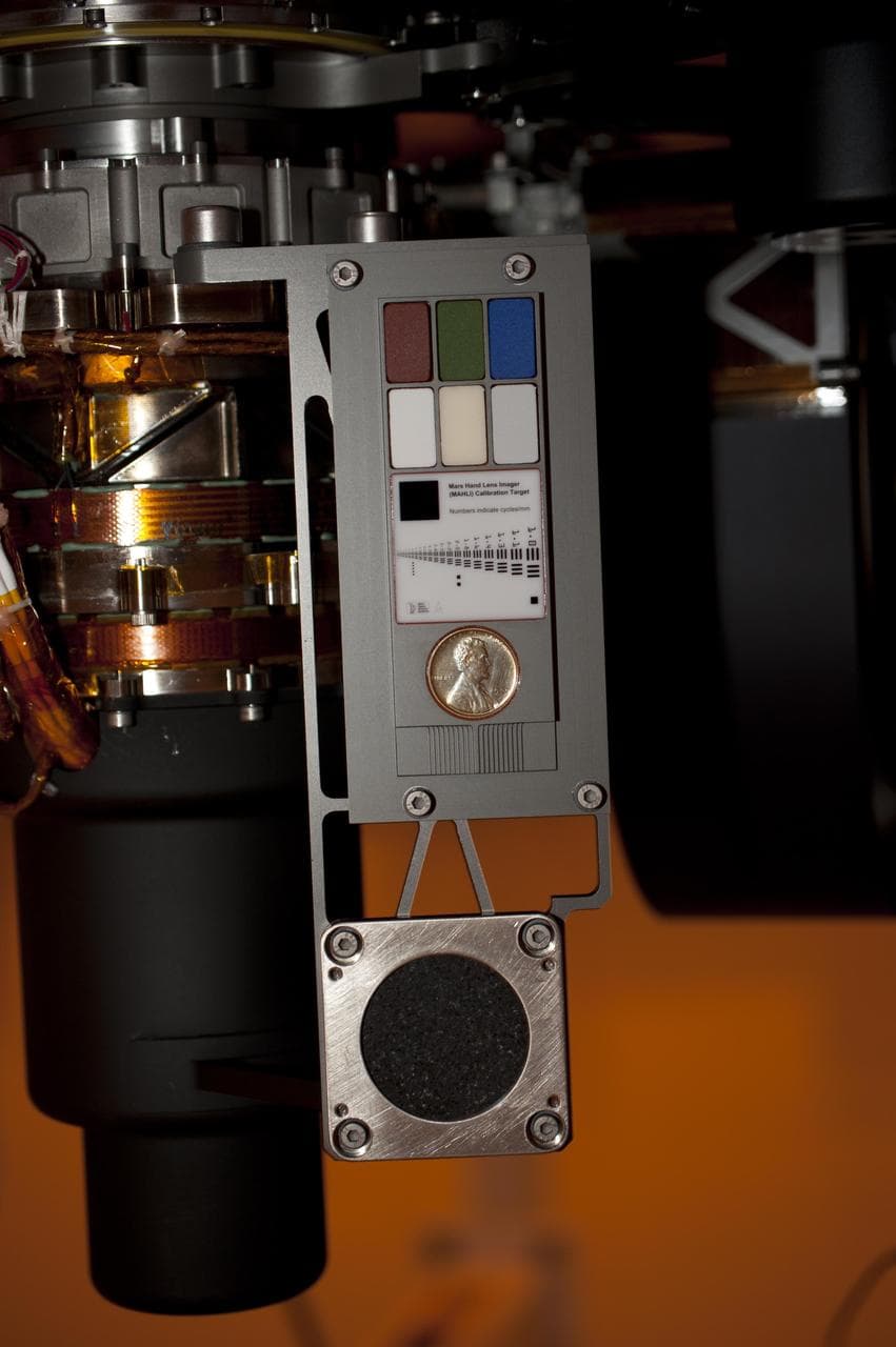 Contact Instrument Calibration Targets on Mars Rover Curiosity