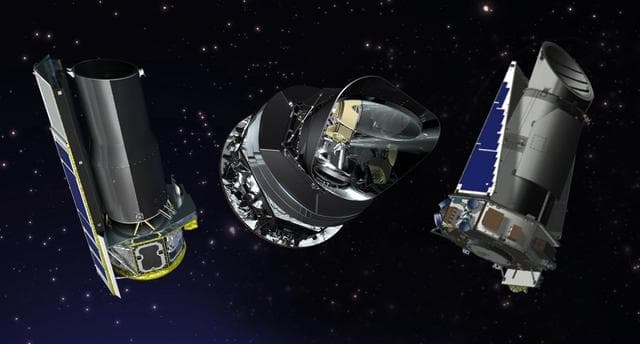 Spitzer, Planck and Kepler Extended by NASA Artist Concept