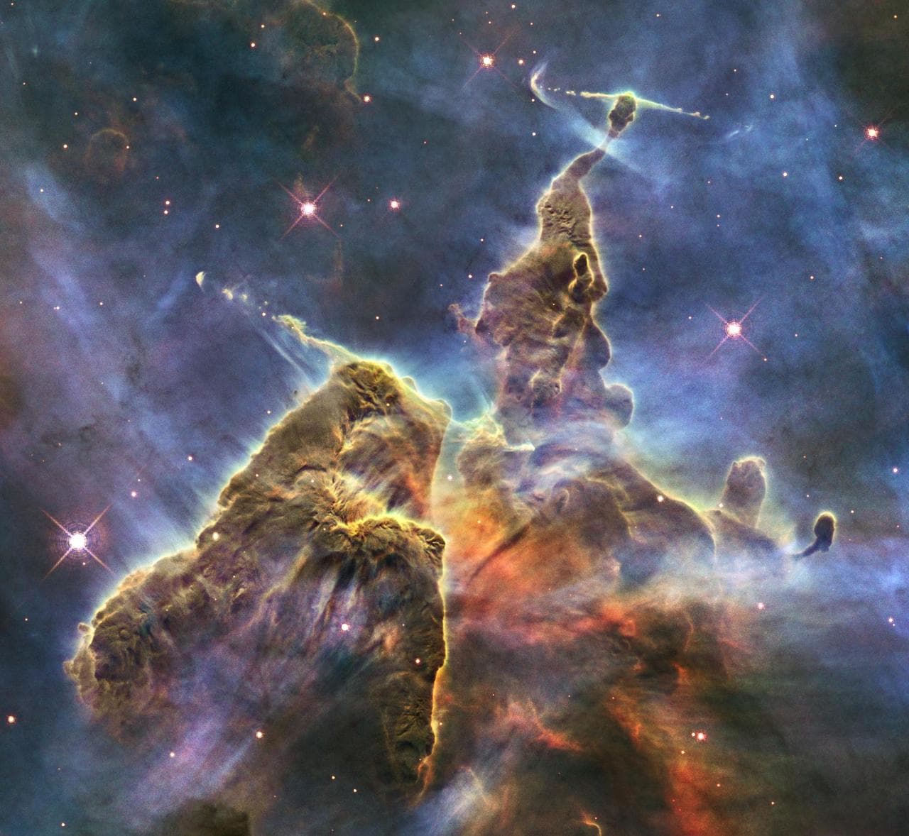 Hubble Captures View of Mystic Mountain