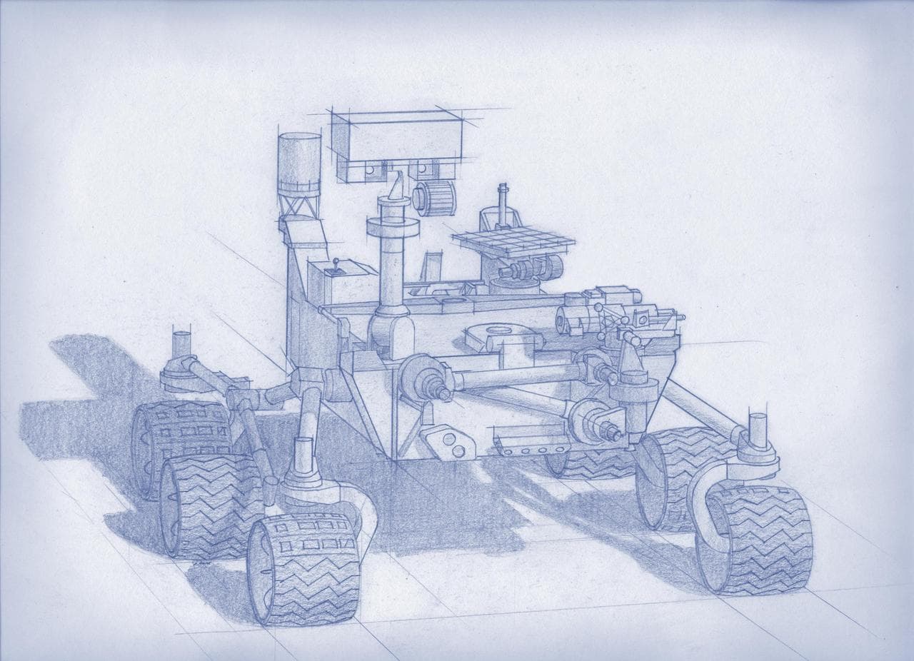 Artist Concept of Mars 2020 Rover