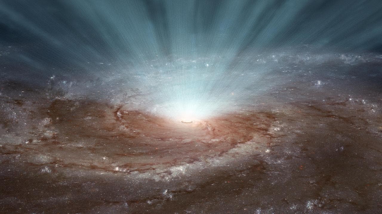 How Black Hole Winds Blow Artist Concept