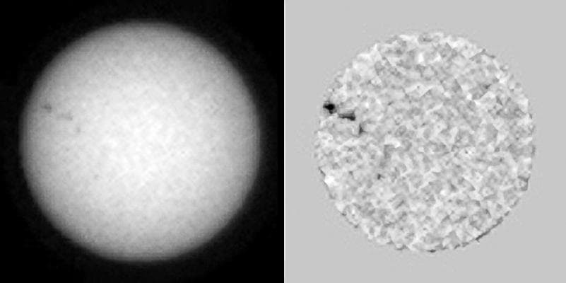 Tracking Sunspots from Mars, April 2015 Animation
