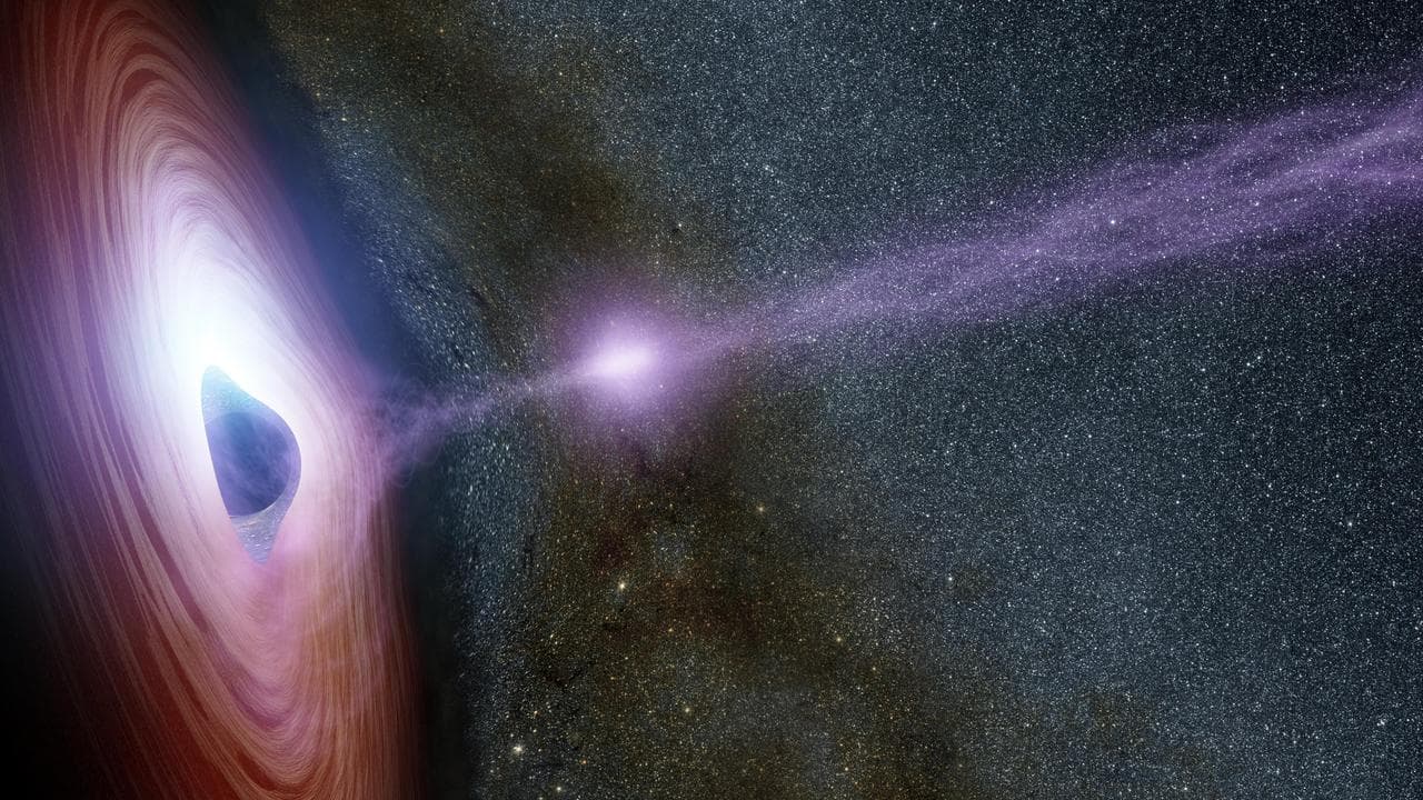 Shifting Coronas Around Black Holes Artist Concept