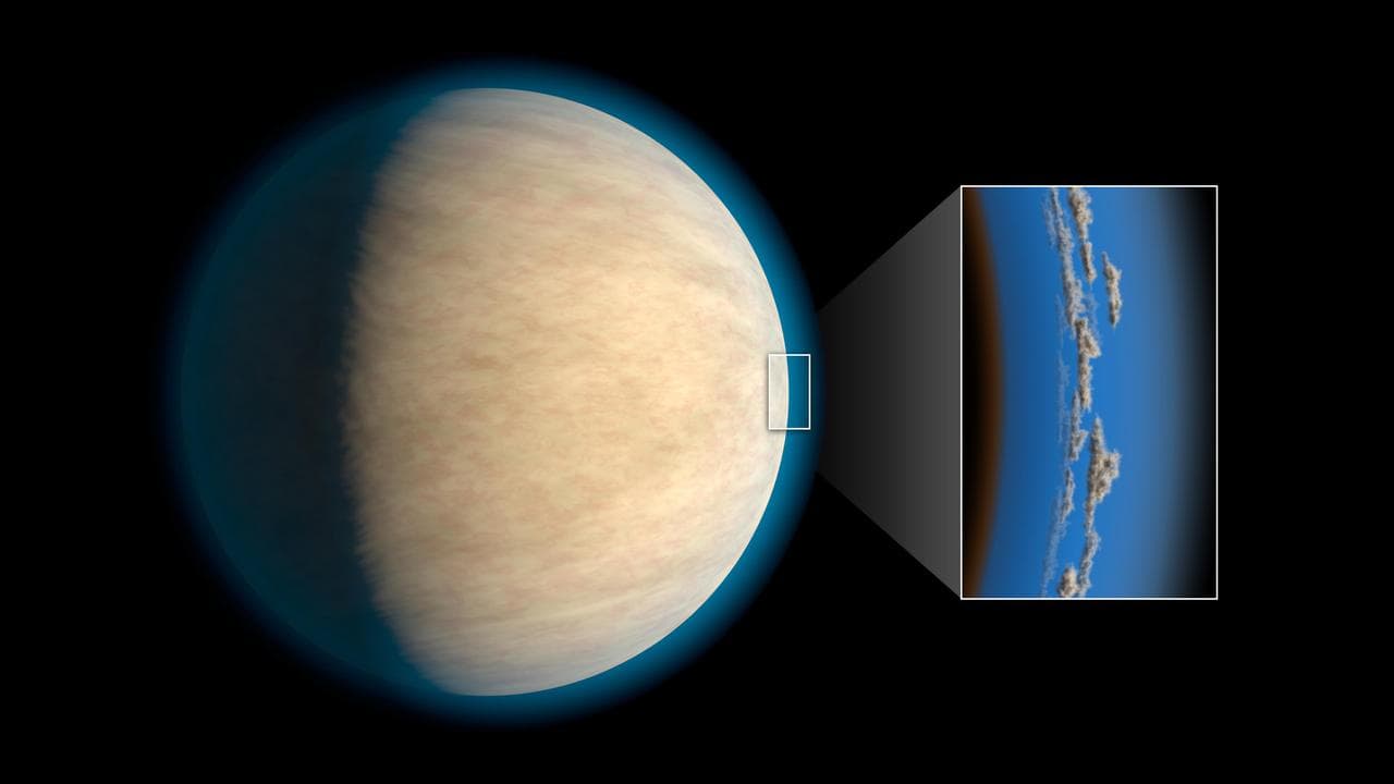 Hot Jupiter with Hidden Water (Artist Concept)