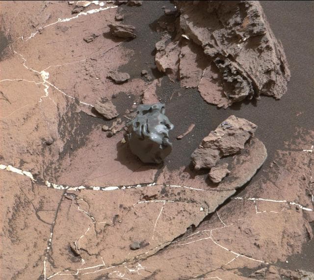 Curiosity Rover Finds and Examines a Meteorite on Mars