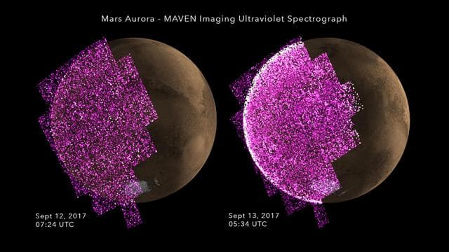 Solar Storm Triggers Whole-Planet Aurora at Mars
