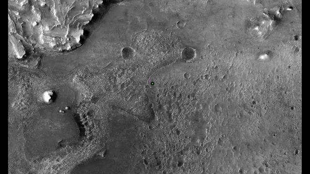 Perseverance's Landing Spot in Jezero Crater