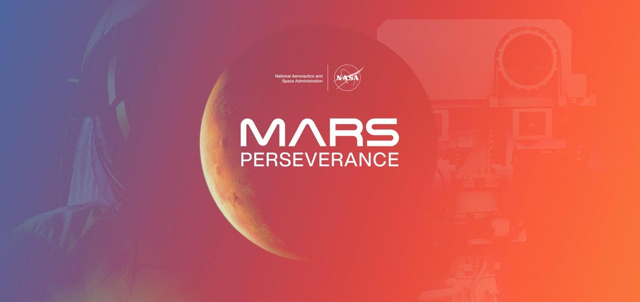 Mars Perseverance Rover Mission (Humans and Robots Illustration)