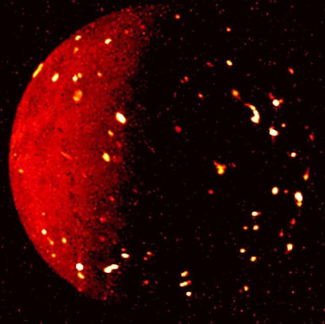 Jupiter's Moon Io Seen in Infrared Light