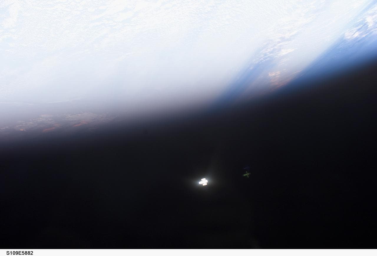 HST over Earth limb