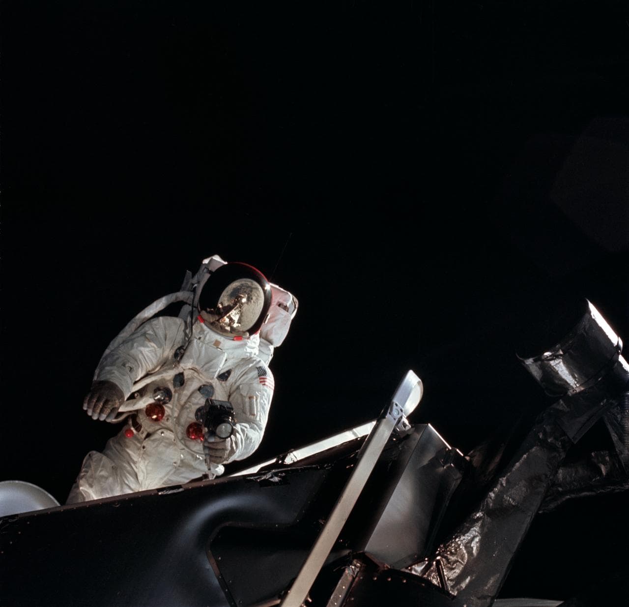 Astronaut Russell Schweickart photographed during EVA