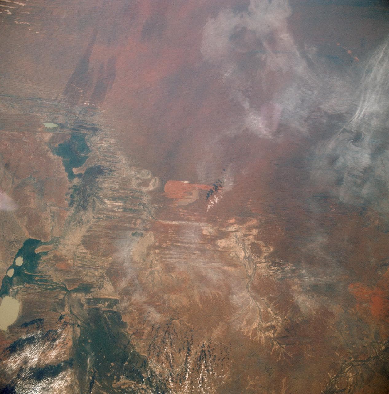 View of the Lake Eyre Basin area in State of South Australia in Australia