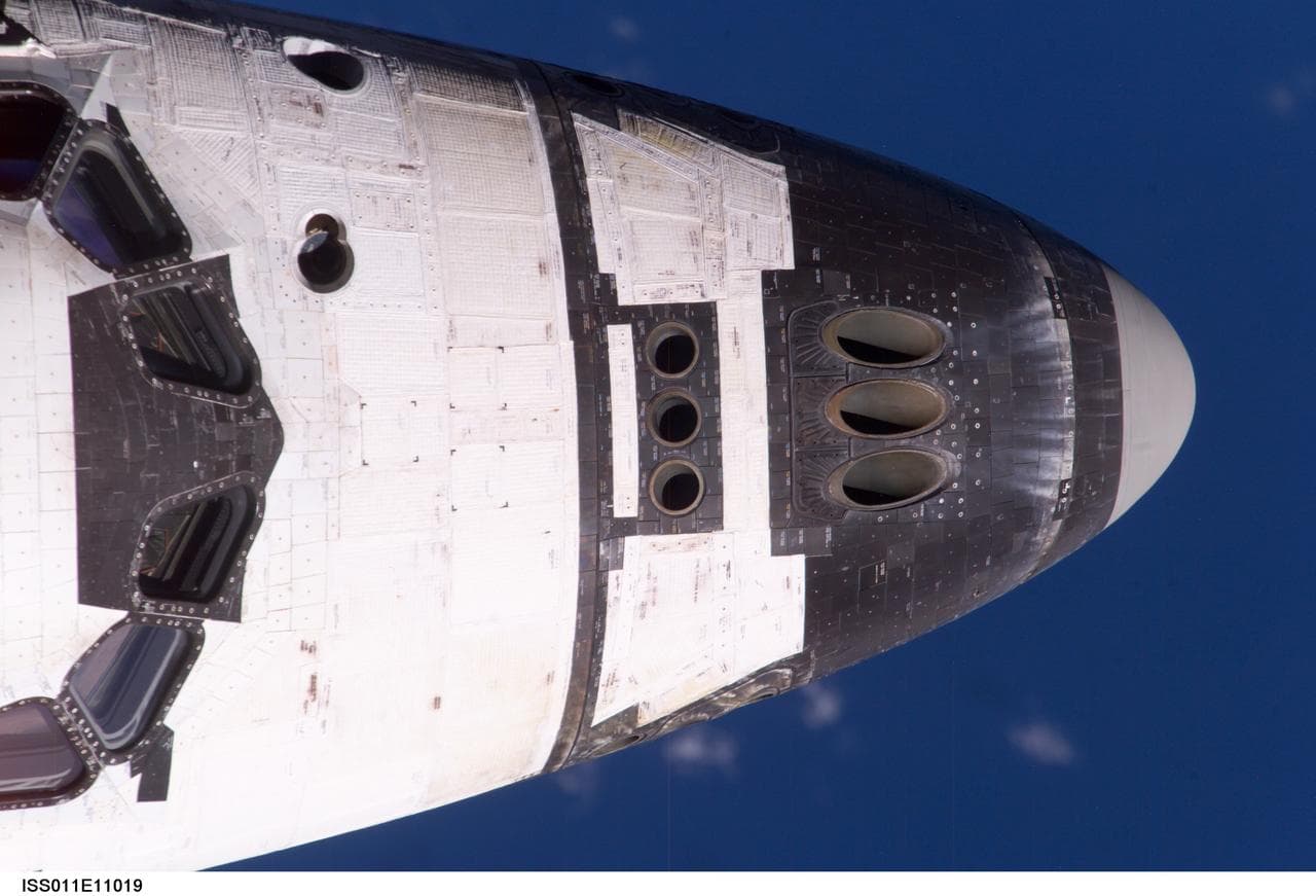 Mapping sequence performed during the STS-114 R-Bar Pitch Maneuver.