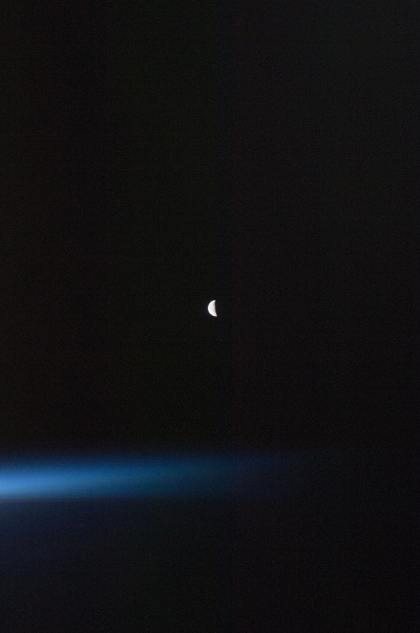 Lunar observation taken by the Expedition 28 crew