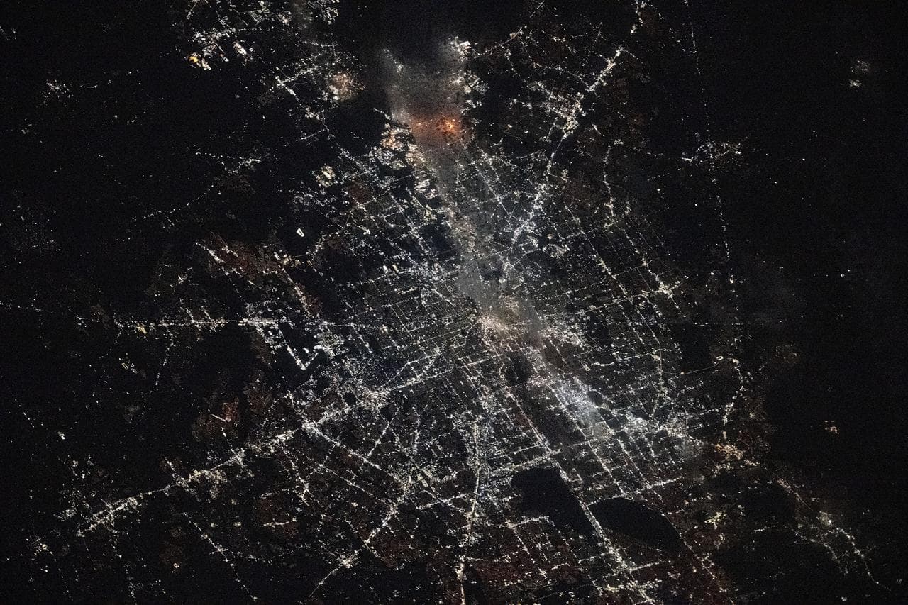 Fire in La Porte, Texas