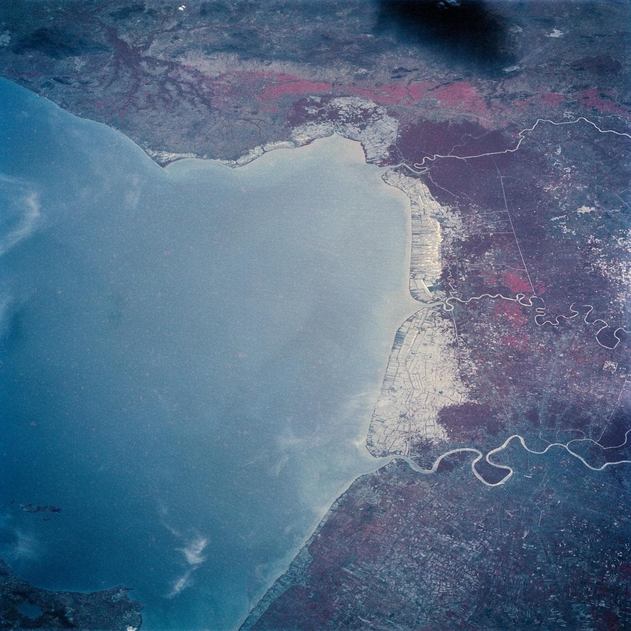 Infrared view of Bangkok, Thailand
