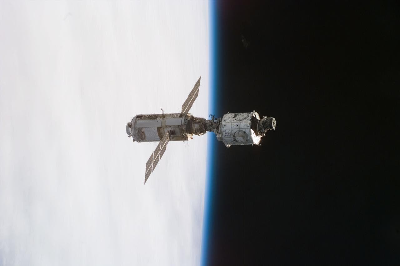 View of the International Space Station in orbit