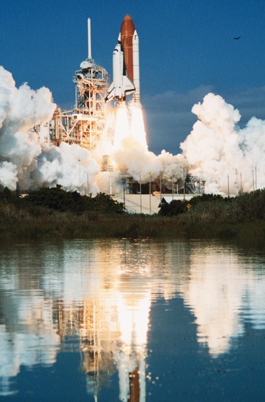 Launch of STS-58 Space Shuttle Columbia